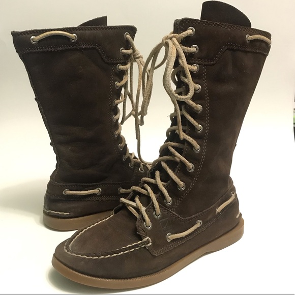 Womans Sperrys Top-Sider Suede Leather Boots - Picture 1 of 8